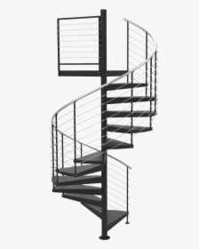 Curved Stairs Png - Spiral Staircase Section Png, Transparent Png, Free Download