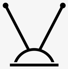 Tv Television Clipart Antenna Icon Transparent Png - Antena Tv Vector Png, Png Download, Free Download