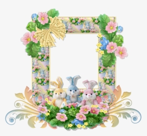 Easter Frames Free Png Image - Animated Happy Easter And Flower, Transparent Png, Free Download