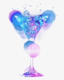 Wave Vodka Bottle Vodka Cocktail - Pink Martini Glass Png, Transparent Png, Free Download