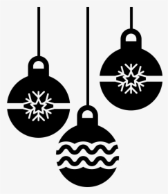 Christmas Baubles - Christmas Balls Silhouette Png, Transparent Png, Free Download