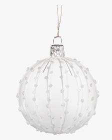 Transparent White Glitter Png - Silver White Christmas Ornaments Transparent, Png Download, Free Download