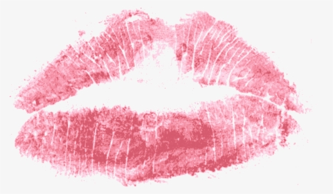 Red Print Kiss Lips Png Transparent - Transparent Kiss Mark Png, Png Download, Free Download