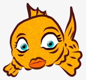 Lips The Fish Png - Cartoon Gold Fish Png, Transparent Png, Free Download