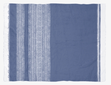 Dusty Blue Batik Fleece Blanket - Linen, HD Png Download, Free Download