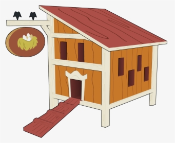 Doghouse Clipart Chicken House - Chicken Coop Clipart, HD Png Download, Free Download