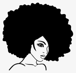 Hairstyle,art,black Hair - Afro Hair Clip Art, HD Png Download, Free Download