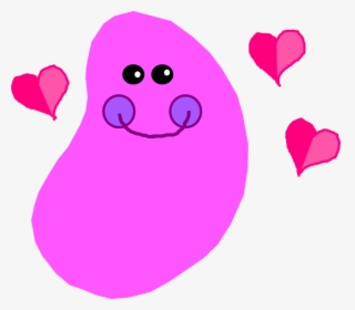 Pink Jelly Bean Cartoon - Jelly Bean Transparent Pink, HD Png Download, Free Download