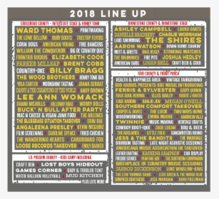 The Long Road Festival Lineup - Long Road Festival 2018 Line Up, HD Png Download, Free Download