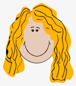 Clip Art Girl Hair - Girl Face Cartoon Png, Transparent Png, Free Download