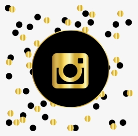 File - Instasquareblack&gold - Instagram Icon Png Gold Black, Transparent Png, Free Download
