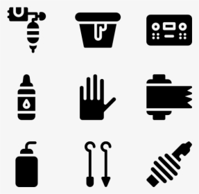 Web Icons Tattoo Working Hours Icon Png, Transparent Png, Free Download