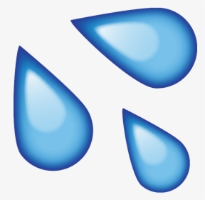 Water Droplets Clipart Sweat Drops - Water Emoji Png, Transparent Png, Free Download