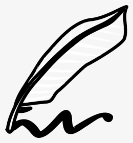 Pen Icon Black Clip Art At Clker - Feather Pen Clip Art, HD Png Download, Free Download