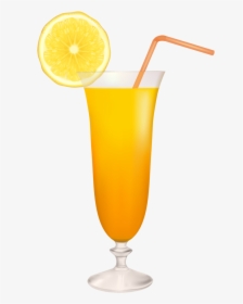 Cocktail Glass With Lemon Png Clipart - Glass Of Drink Png, Transparent Png, Free Download