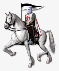 Knight Download Png - Knights Templar White Horse, Transparent Png, Free Download