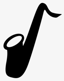 Saxophone Silhouette Png - Silhouette Of Saxophone, Transparent Png, Free Download