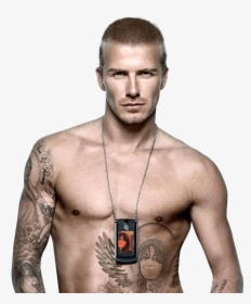 David Beckham Topless Tattoos - 40 Yr Old Male Models, HD Png Download, Free Download