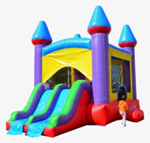 Jelly Bean Castle Inflatable Bounce House With Dual - Inflatable, HD Png Download, Free Download