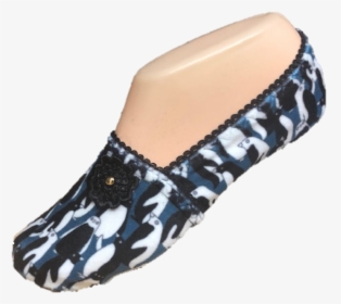 Glagla Blue Velvet Travel Slippers Ixli One Size Fits - Sock, HD Png Download, Free Download