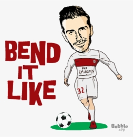 David Beckham Football Cartoon, HD Png Download, Free Download