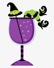 Halloween Cocktail Stickers Planner Eclp Erin Clip - Halloween Drinks Clipart, HD Png Download, Free Download