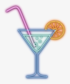 Neon Drinks Ftestickers Stickers Autocollants Smile - Neon Cocktail Png, Transparent Png, Free Download