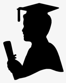 Graduation Ceremony Graduate University Silhouette - Silhouette Graduation, HD Png Download, Free Download