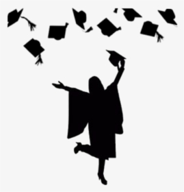 Graduation Silhouette Ftestickers - Graduation Day Images Png, Transparent Png, Free Download