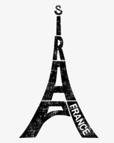 Paris Souvenir Lustige Eifelturm Frankreich Typografie - Letter A As The Eiffel Tower, HD Png Download, Free Download