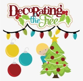 Transparent Tree Pngs - Clip Art Christmas Tree Decorating, Png Download, Free Download