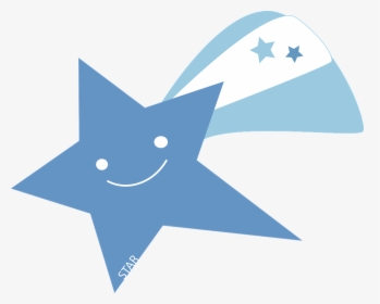 Comet, Falling Star, Shooting Star, Blue, Tail, Smiley, HD Png Download, Free Download