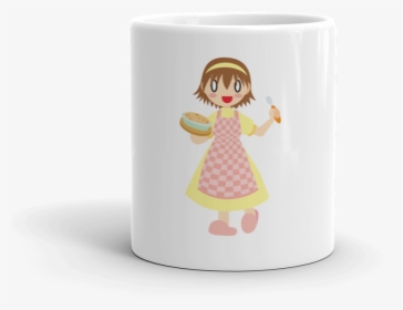 Master Pie Making Happy Girl Mockup Front View 11oz, HD Png Download, Free Download