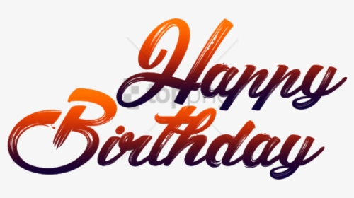 Free Png Happy Birthday For Picsart Png Image With - Happy Birthday Png Text, Transparent Png, Free Download