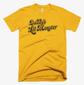 Daddy"s Lil Monster T-shirt Harley Quinn Suicide Squad - Yellow Tpwk Shirt, HD Png Download, Free Download