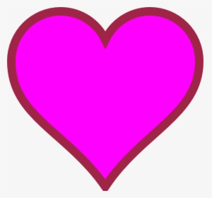Hot Pink Heart Png Related Keywords Amp Suggestions, - Pink And Purple Heart, Transparent Png, Free Download
