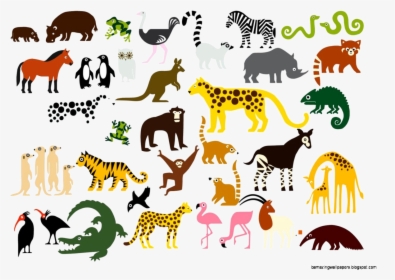 Animal Zoo Animals Clipart Transparent Png - Animals In The Zoo Clip Art, Png Download, Free Download