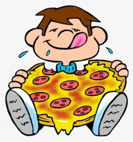 Pizza Family Eating Clipart Px Image Transparent Png - Person Eating Pizza Clipart, Png Download, Free Download