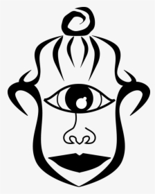 Line Art,head,monochrome Photography - Cyclops The Greek God Symbol, HD Png Download, Free Download