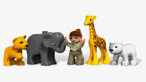 Toy Lego Minifigure Zoo Duplo Block Clipart - Lego 4962 Duplo Baby Zoo, HD Png Download, Free Download
