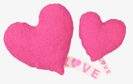 Pillow - Love Fleece - Hot Pink - Heart, HD Png Download, Free Download
