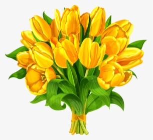 Bouquet Vector Tulip, HD Png Download, Free Download