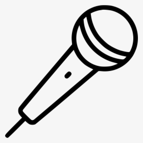 Microphone Icon Mic Png File Png Download - Simple Microphone Line Drawing, Transparent Png, Free Download
