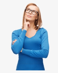 Thinking Woman Png Image - Climate Change Girl Meme, Transparent Png, Free Download