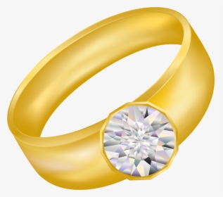 Wedding Ring Clipart Image Double Wedding Ring Clipart - Gold Ring Clipart, HD Png Download, Free Download