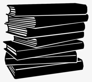 Stack Of Books Png - Black And White Books Png, Transparent Png, Free Download