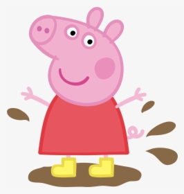 Peppa Pig In Muddy Puddle Transparent Png Image​, Png Download, Free Download