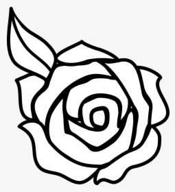 Rose Bouquet Png Black And White - Black And White Outlines, Transparent Png, Free Download