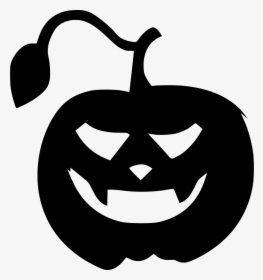 Halloween Pumpkin Horror Character - Halloween Pumpkin Clipart Black And White, HD Png Download, Free Download