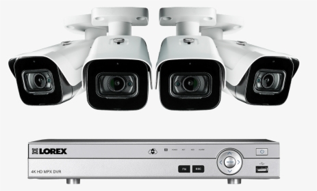 4k Ultra Hd 4 Channel Security System With 4 Ultra - Lorex Dvr, HD Png Download, Free Download